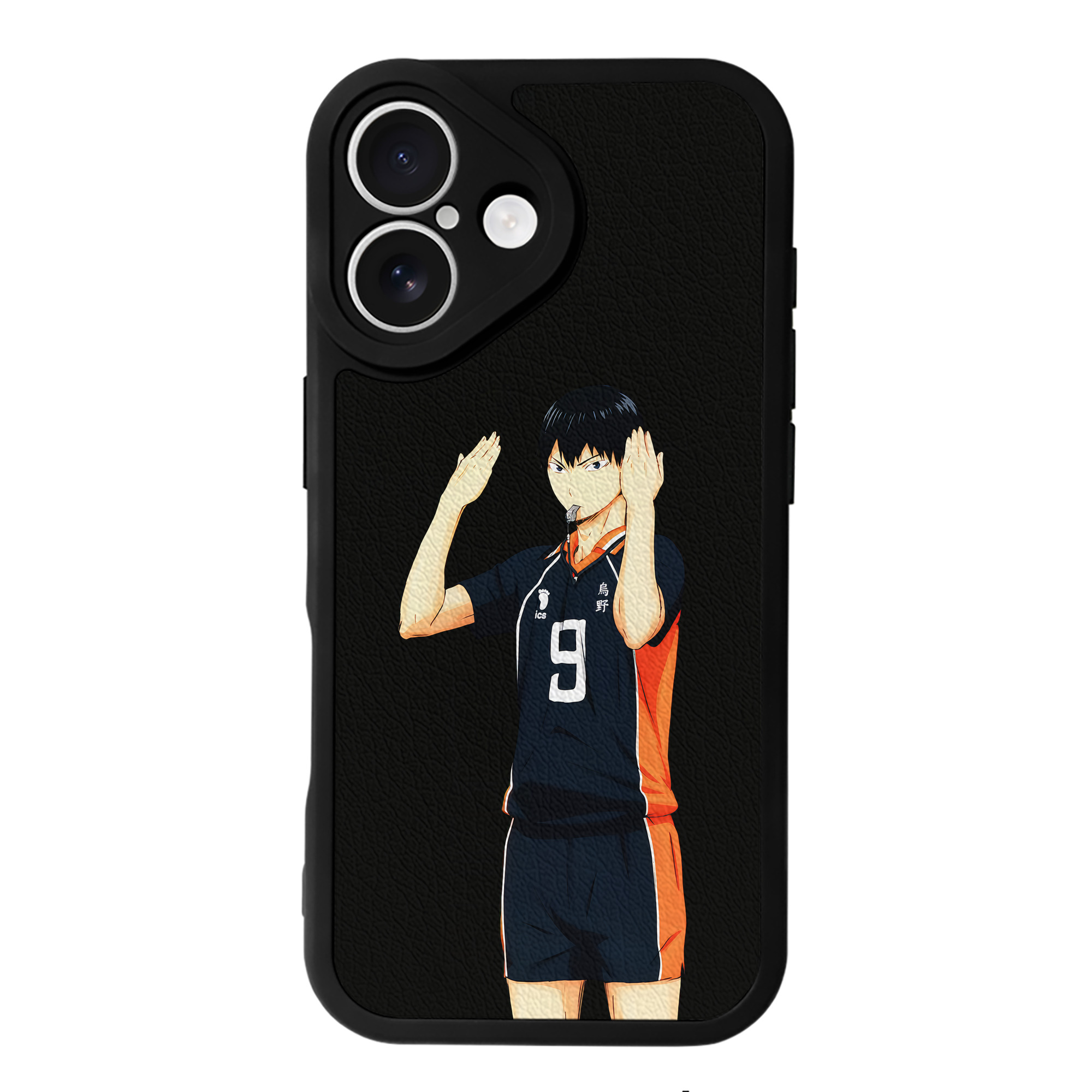 （画像用） ハイキュー!! Haikyu!! 【iPhone 16シリーズ対応】シリコンスマホケース（レザー調） 材質：シリコン